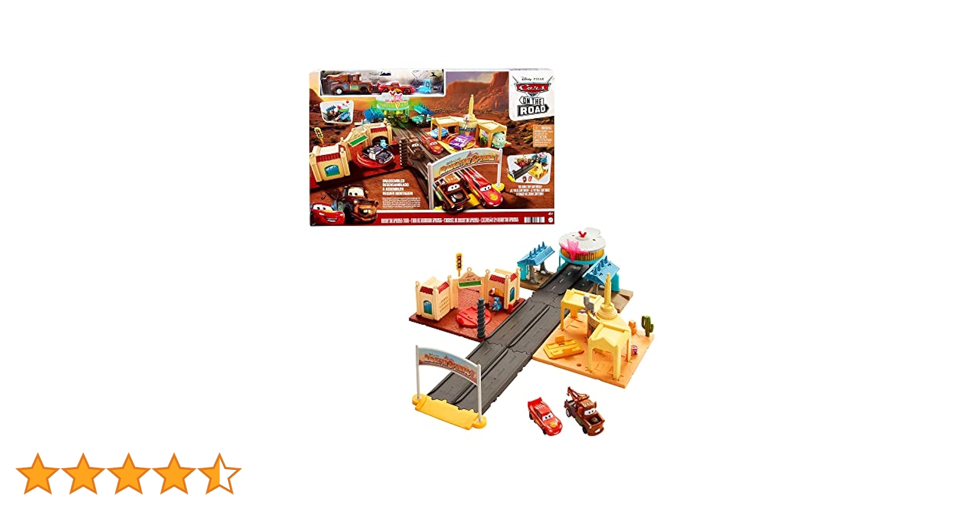 DVD付 RadiatorSprings500 1/2  6台セット Disney Pixar Cars Toys, Playset with 2 Vehicles, Radiator
